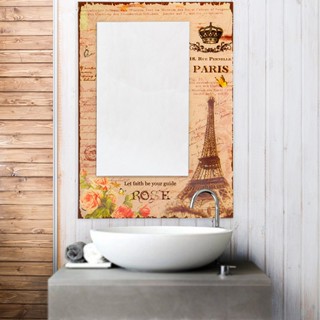 U-RO DECOR กะจกติดผนัง รุ่น ROSE PARIS-A ขนาด 50X70 ซม.