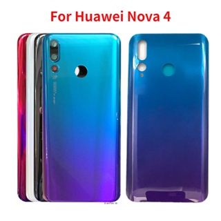 ใหม่ ฝาครอบแบตเตอรี่ด้านหลัง พร้อมเลนส์กล้อง แบบเปลี่ยน สําหรับ Huawei Nova 4