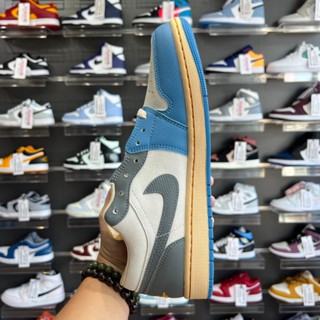 ┅﹍ↂPEUNGNOIZJordan 1 Low Vintage UNC Greyรองเท้าผ้าใบผู้ชาย