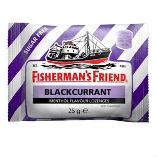 FISHERMANS FRIEND SUGAR FREE BLACKCURRANT FLAVOUR ชูการ์ฟรี แบล็คเคอร์แรนท์ 25 กรัม