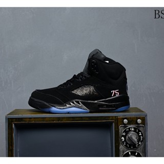 รองเท้าผ้าใบ DJ Khaled x N_ike Air Jordan 5 "Crimson Bliss" High Top AJ5 Jordan 5 Generation Joe 5 Gobang สไตล์เรโทร