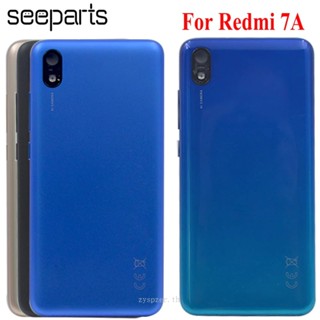 เคสด้านหลัง พร้อมเลนส์กล้อง และโลโก้ แบบเปลี่ยน สําหรับ Xiaomi Redmi 7A Redmi7A