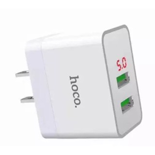 จัดโปร❤️Hoco DC28 Adapter ที่ชาร์จไฟโทรศัพท์ 2USB 5A LED Display สะดวก ง่ายต่อการใช้งาน ขนาดพกพา น้ำหนักเบา ทนทาน พร้อมจ