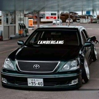 CAMBERGANG สติกเกอร์สำหรับดัดแปลง hf สติกเกอร์ติดกระจกหน้ารถสติกเกอร์แผ่นเรียบ jdm สติกเกอร์ติดรถ