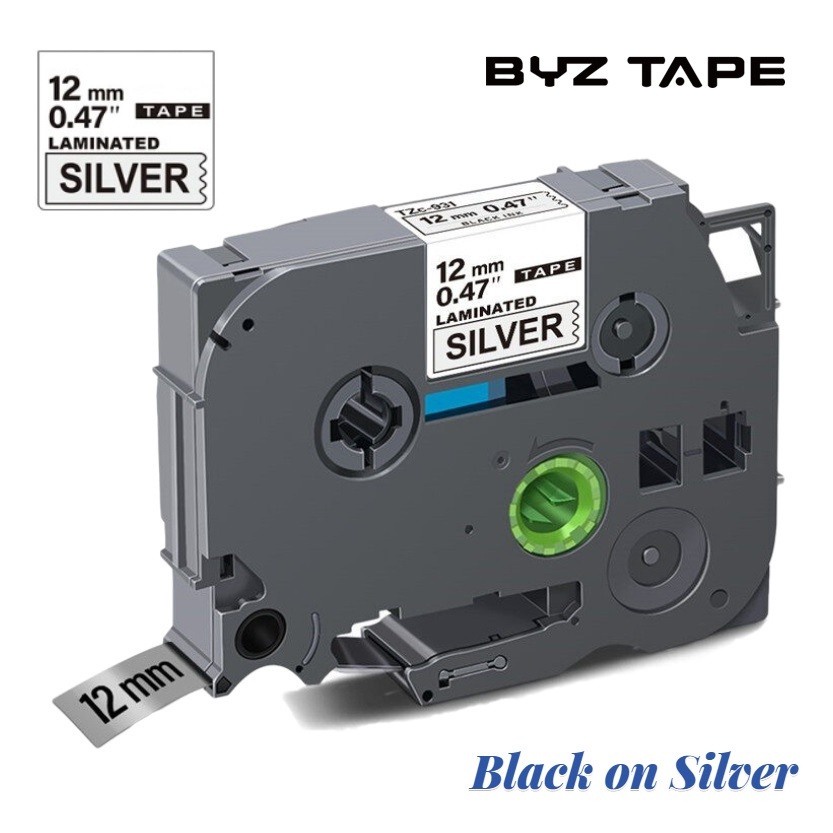 เข้ากันได้สำหรับบราเดอร์12มิลลิเมตรลามิเนตฉลากเทป Tze231 Tze 231 Tze-231 Tz231 Tz-231 131 631 335สำห