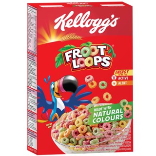 เคลล็อกส์อาหารเช้าฟรูตลูปส์ 285กรัม  /  Kelloggs Froot Loops 285g.