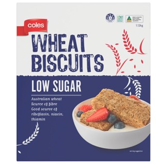 โคลส์ซีเรียลจากแป้งสาลีโฮลวีทชนิดแผ่น 1.12กก.  /  Coles Wheat Biscuits Cereal 1.12kg.