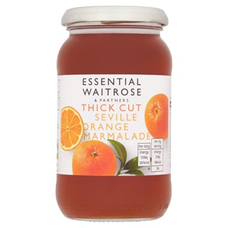 เวทโทรสเอสเซนเชี่ยลแยมส้มมาร์มาเลดออเร้นจ์ธิคคัท 454กรัม  /  Waitrose Essential Thick Cut Seville Orange Marmalade 454g.