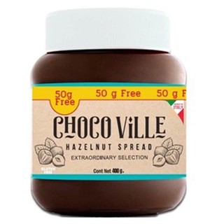 ชอคโกวิลล์เฮเซลนัทบดผสมโกโก้ 350กรัม  /  Chocoville Hazelnut Mixed Cocoa Cream 350g.