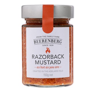 บีเรนเบิร์กเรเซอร์แบคมัสตาร์ด 150กรัม  /  Beerenburg Razorback Mustard 150g.