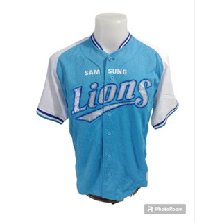 เสื้อยืดกีฬาเบสบอลแบรนด์ SAMSUNG Lions Size 100(M) มือ2