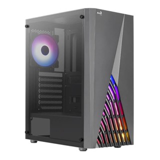 อุปกรณ์คอมพิวเตอร์ , CASE (เคส) AEROCOOL DELTA (DELTA-G-BK-V2) (BLACK) (ATX)