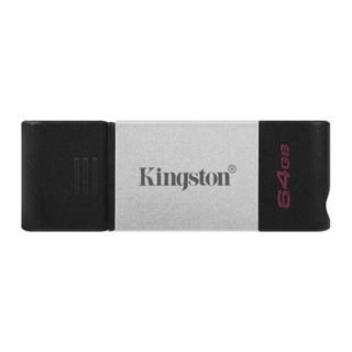 อุปกรณ์จัดเก็บข้อมูล !! 64 GB FLASH DRIVE (แฟลชไดร์ฟ) KINGSTON DATA TRAVELER 80 USB-C (DT80/64)