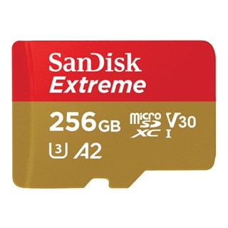 อุปกรณ์จัดเก็บข้อมูล \ 256 GB MICRO SD CARD (ไมโครเอสดีการ์ด) SANDISK SDXC EXTREME CLASS 10 (SDSQXA1-256G-GN6GN)