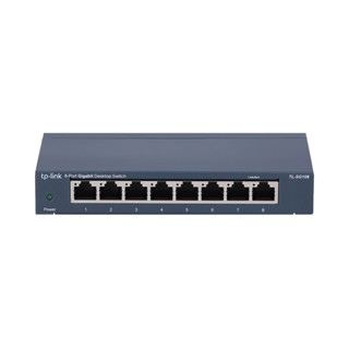 อุปกรณ์เน็ตเวิร์ค ( SWITCH (สวิตซ์) TP-LINK 8 PORT TL-SG108 GIGABIT PORT IN METAL CASING