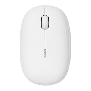 คีย์บอร์ด และเมาส์ ; WIRELESS MOUSE (เมาส์ไร้สาย) RAPOO M650 SILENT CREAM WHITE