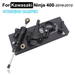 Ninja 400 Motorcycle Accessories Aluminium Alloy Steering Damper Bracket Mounting Kit for Kawasaki Ninja400 2019 2020 20