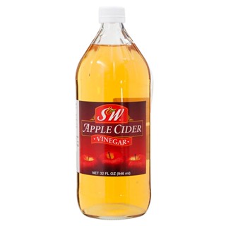 เอสแอนด์ดับบลิวน้ำส้มสายชูหมักแอปเปิ้ล 946 มล.  /  S&amp;W Apple Cider Vinegar 946ml.