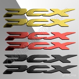 For Honda PCX 125 150 160 3D Motorcycle Accessories LOGO Soft Plastic Decorate Sticker Decal 1 Pair