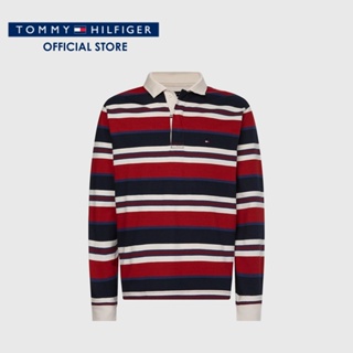 Tommy Hilfiger เสื้อโปโลแขนยาวผู้ชาย รุ่น MW0MW29671 0EV - หลากสี