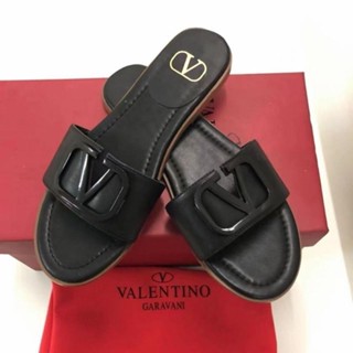 [EUR Size] Valentino รองเท้าแตะ ส้นแบน สําหรับผู้หญิง ZSF2 2022