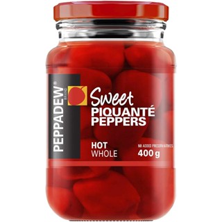 เปปปาดิวพริกเผ็ดในน้ำปรุงรส 400กรัม  /  Peppadew Sweet Piquante Peppers Hot Whole 400g.