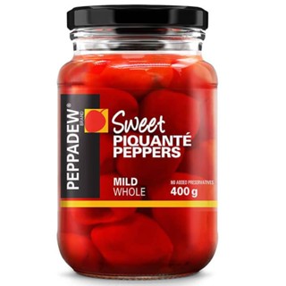 เปปปาดิวพริกหวานในน้ำปรุงรส 400กรัม  /  Peppadew Sweet Piquante Peppers Mild Whole 400g.