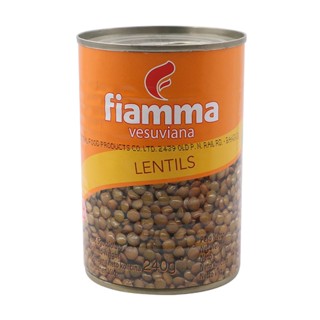 ไฟมมาวีสุเวียนาถั่วเลนทิลในน้ำเกลือ 400กรัม  /  Fiamma Vesuviana Lentils in Brine 400g.