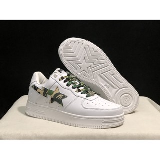 Original100% A Bathing Ape (BAPE) BAPE STA LOW รองเท้ากีฬา รองเท้าวิ่ง ใส่สบาย ทนต่อการสึกหรอ