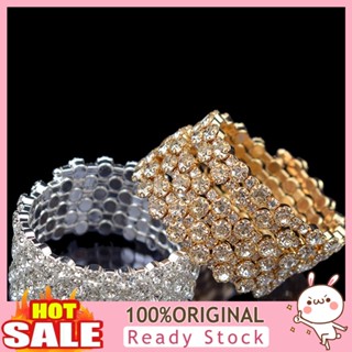 [B_398] Luxury Women Cubic Zirconia Multi Rows Bracelet Party Jewelry Gift