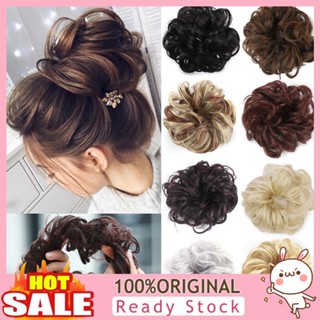 [B_398] Synthetic Fiber Curly Chignon Hair Extension Bun Hairpiece for Women