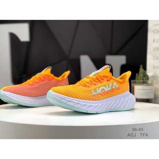 ต้นฉบับ✖️❀✖️✅✅Hoka ONE ONE Carbon X3 รองเท้าวิ่ง ระบายอากาศ และกันกระแทก