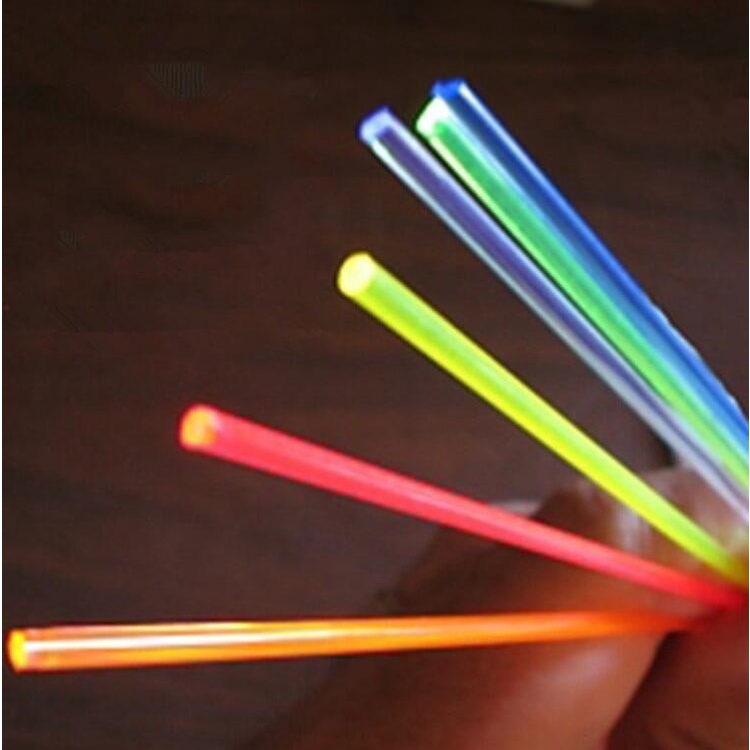 ใยแก้วนำแสงแบบการเรืองแสง เส้นผ่าศูนย์กลาง 0.5-0.75-1.0-1.5-2.0-2.5-3mm ยาว100cm