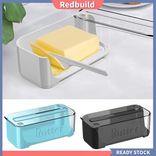 {redbuild} กล่องเก็บเนย เนย พลาสติก ปลอด Bpa พร้อมฝาปิดใส สะดวก ตัดง่าย สําหรับห้องครัว