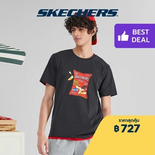 Skechers สเก็ตเชอร์ส เสื้อยืดแขนสั้น ยูนิเซ็กส์ GODRI Supermarket Collection Short Sleeve Tee - L223U055