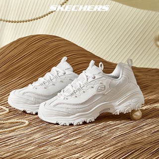 Skechers สเก็ตเชอร์ส รองเท้า ผู้หญิง Sport DLites 1.0 Shoes - 896189-WHT