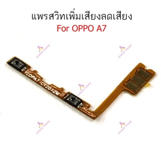 แพรสวิตช์ปิดเปิด Oppo A7 แพรสวิตช์เพิ่มลดเสียง Oppo A7 อะไหล่มือถือ