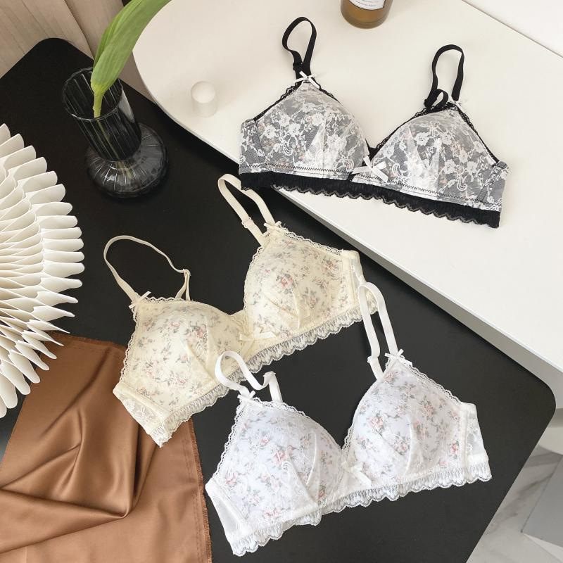 🌼บราลูกไม้🌼บราดันทรงลูกไม้สาวญี่ปุ่น บราไร้โครง ผ้านุ่ม - รูปที่ 2