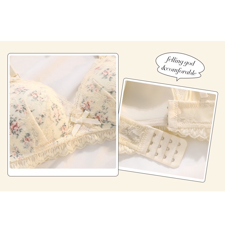 🌼บราลูกไม้🌼บราดันทรงลูกไม้สาวญี่ปุ่น บราไร้โครง ผ้านุ่ม - รูปที่ 5