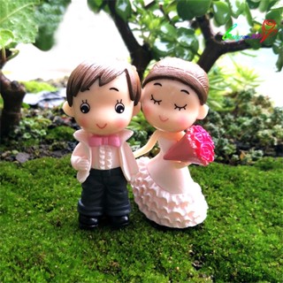 【AG】2Pcs/Set Couple Dolls Cute Not Easy Fade Couple Vivid Couple Dolls for