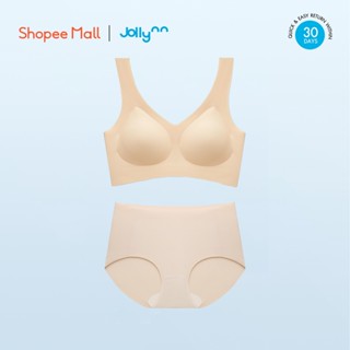 Jollynn Cloud Setเสื้อชั้นในและกางเกงใน Braless Cloud Zero Touch (W Strap)+ Panties (Mid-low waist) โจลีน