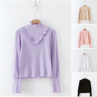 Chic No.9 : เสื้อผู้หญิง - Top Pastel👋ปัดซ้ายที่รูปเพื่อดูขนาดสินค้า