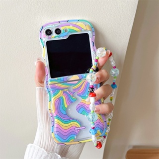 เคสมือถือ ลายสีรุ้ง กันตก สําหรับ Samsung zflip5 zflip4 z flip3 flip4