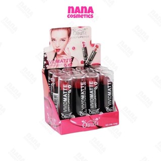 OB-1246 โอบิวซ์ ลิปสติกเนื้อแมทท์ 12 ชิ้น  OBUSE VIVID MATTE JUICY LIPSTICK