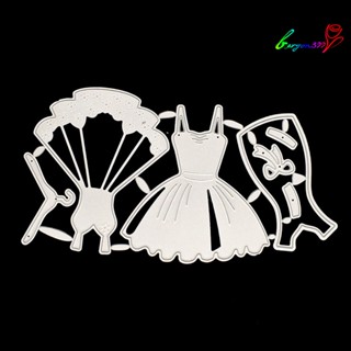 【AG】Dress Shape Cutting Die DIY Scrapbook Paper Card Handmade Template Tool