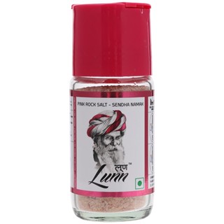 ลุนน์เกลือชมพูเซนดาห์นามาคชนิดละเอียด 100กรัม  /  Lunn Pink Salt Fine Grain in Plastic Tub 100g.