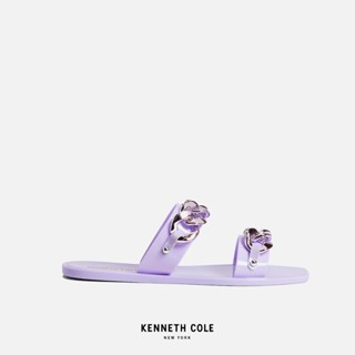KENNETH COLE รองเท้าแตะผู้หญิง รุ่น NAVEEN CHAIN JELLY สีม่วง ( SAN - KLF107943-531 )
