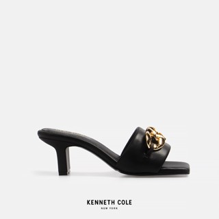 KENNETH COLE รองเท้าส้นสูงผู้หญิง รุ่น Emma Chain สีดำ ( HEL - RS91015LE-001 )