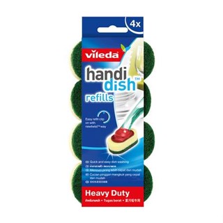 รีฟิลฟองน้ำพร้อมใยขัด VILEDA HANDI DISH 3x7.5 นิ้ว