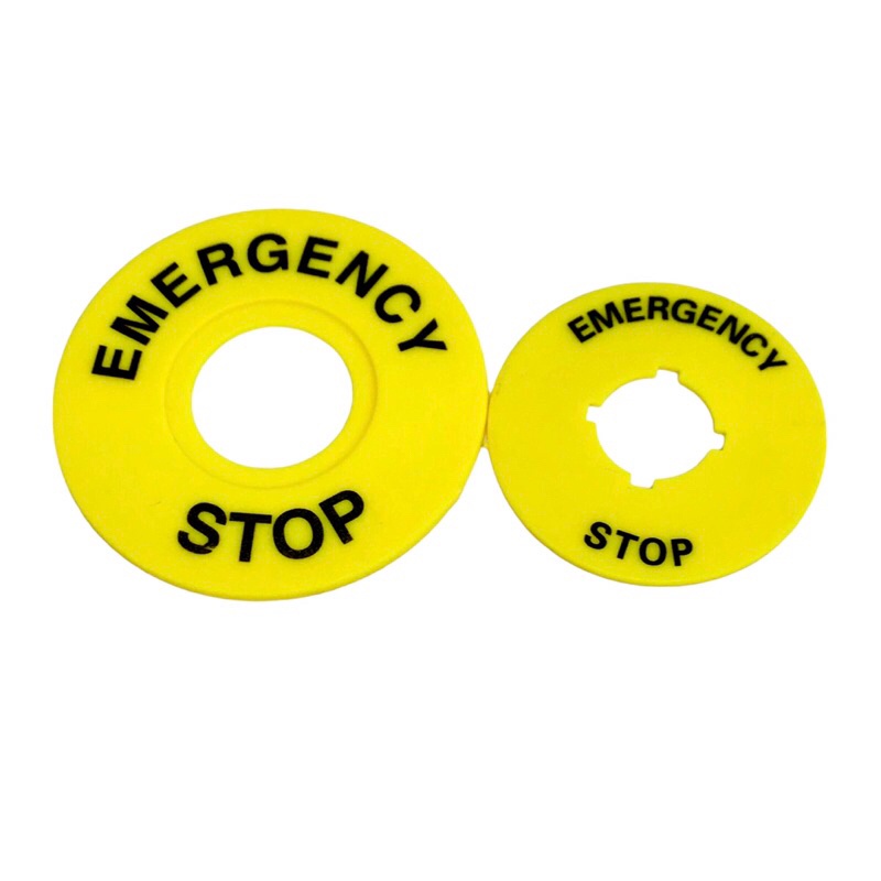 Namepage Switch 16mm 22mm EMERGENCY / STOP มีของพร้อมส่งในไทย